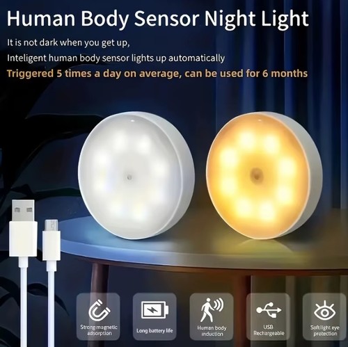 Led motion sensor light usb - 8,
