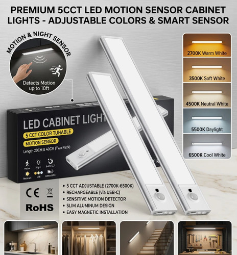 Led motion sensor - 2x, light