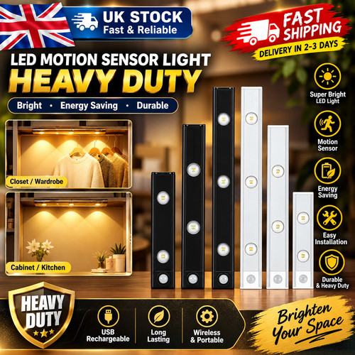 Usb rechargeable led motion - rechargeable,